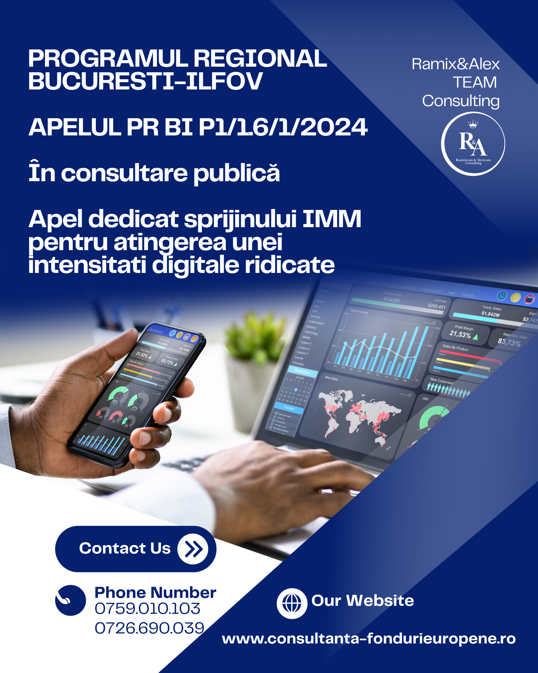 PR București- Ilfov: Când se lansează apelurile pe digitalizare și inovare pentru IMMuri